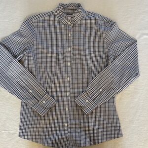 Brooks Brothers Navy and White Checkered Shirt